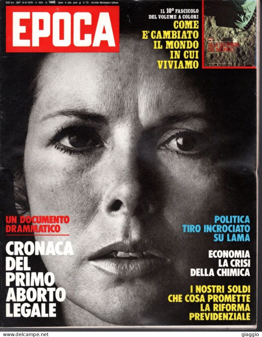 °°° RIVISTA EPOCA N° 1445 DEL 14 GIUGNO 1978 °°° - Other & Unclassified