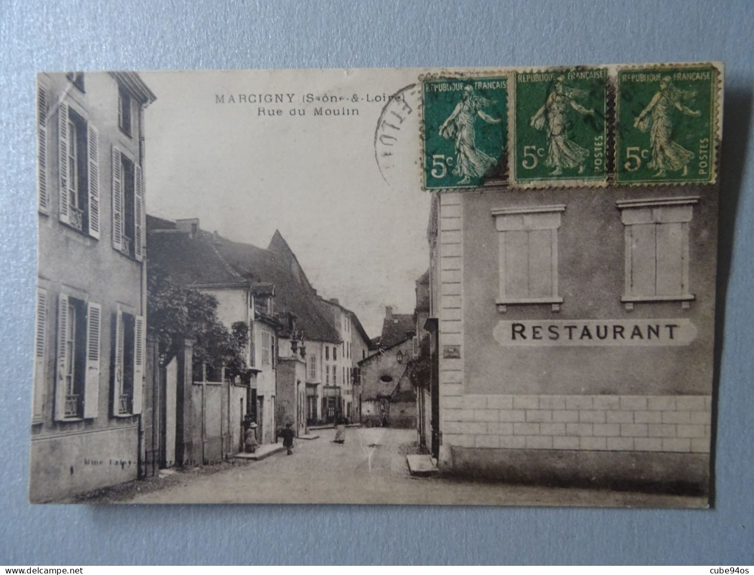 CPA  MARCIGNY----   RUE DU MOULIN. - Sonstige & Ohne Zuordnung