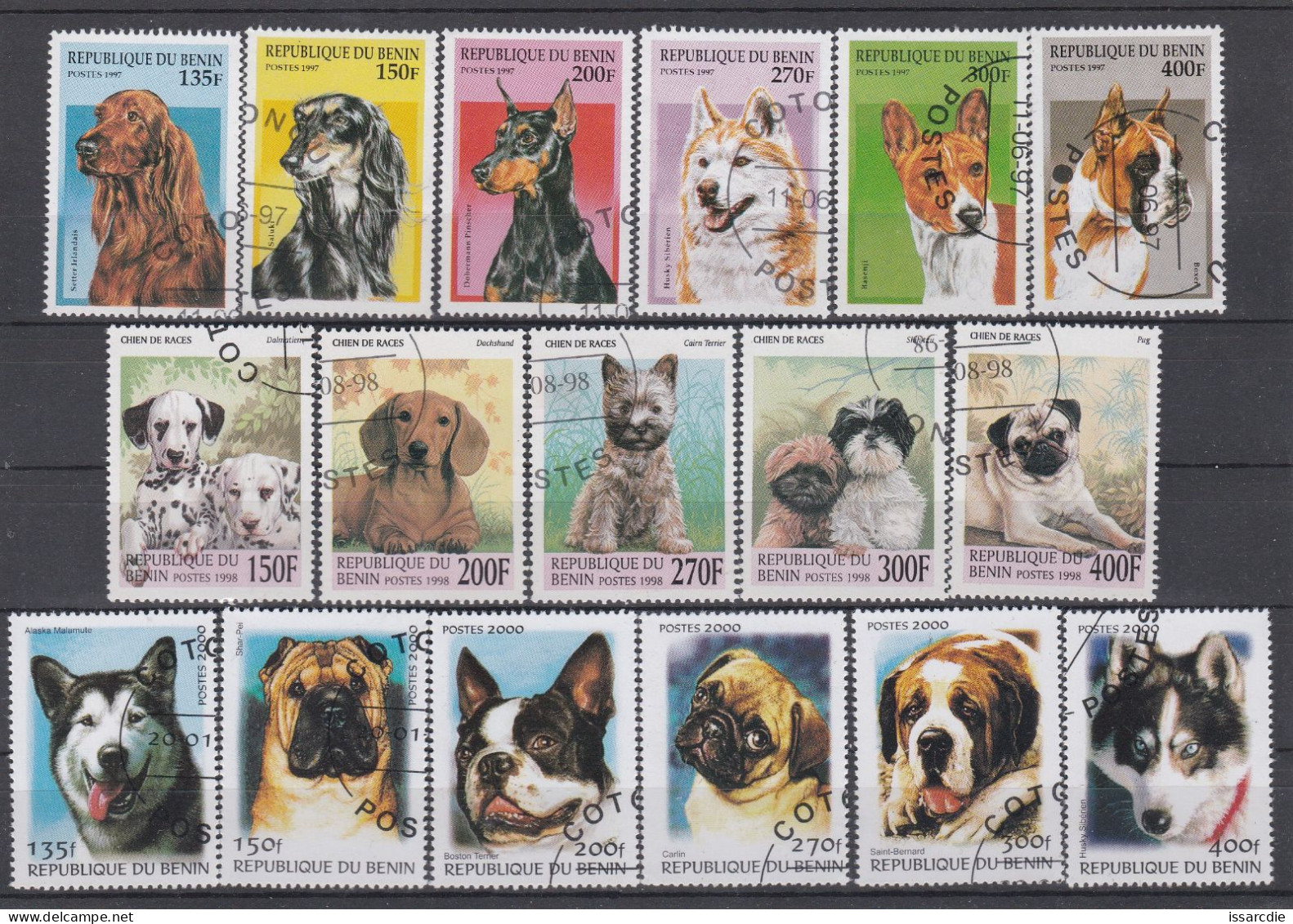 Benin   Divers Chiens  Années 1997/1998/2000 - Benin – Dahomey (1960-...)