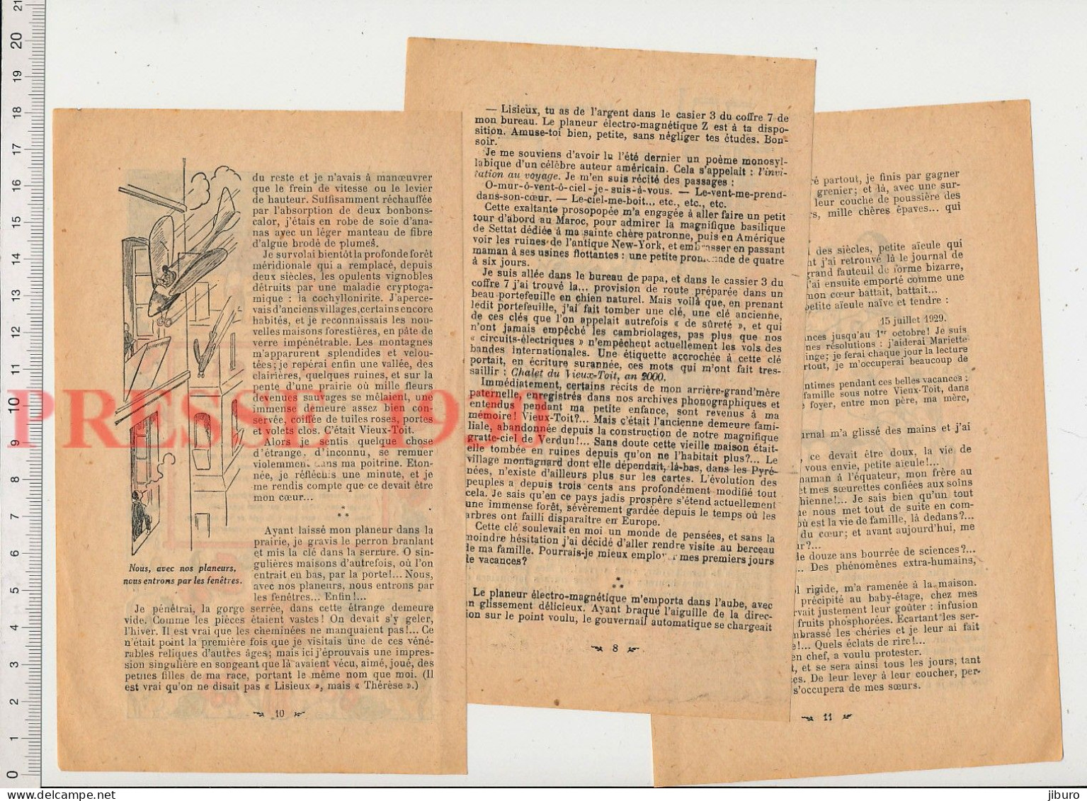 3 Vues Gravure 1930 Mois De Juillet Charrette Moisson Javelles Gerbes Prière à Dieu Agriculture + Récit Myriam Catalany - Ohne Zuordnung