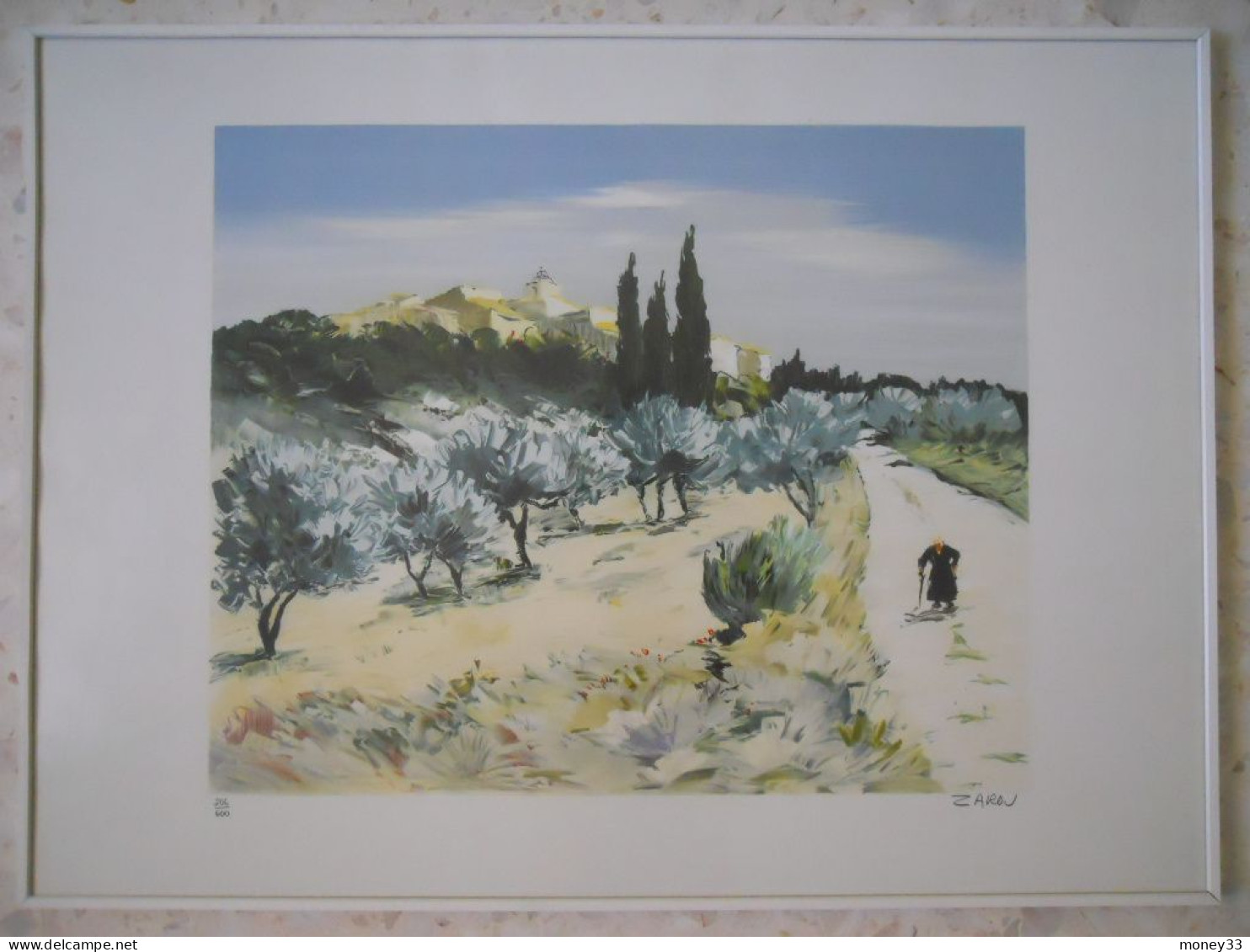 Lithographie " Paysage Provençal" Par ZAROU - Lithographies