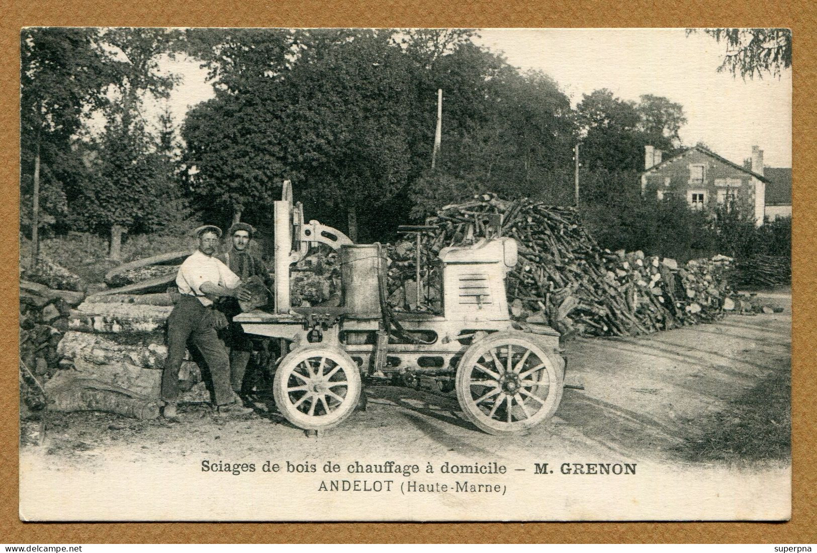 ANDELOT  (52) : " SCIAGES DE BOIS DE CHAUFFAGE M. GRENON " - Sonstige & Ohne Zuordnung