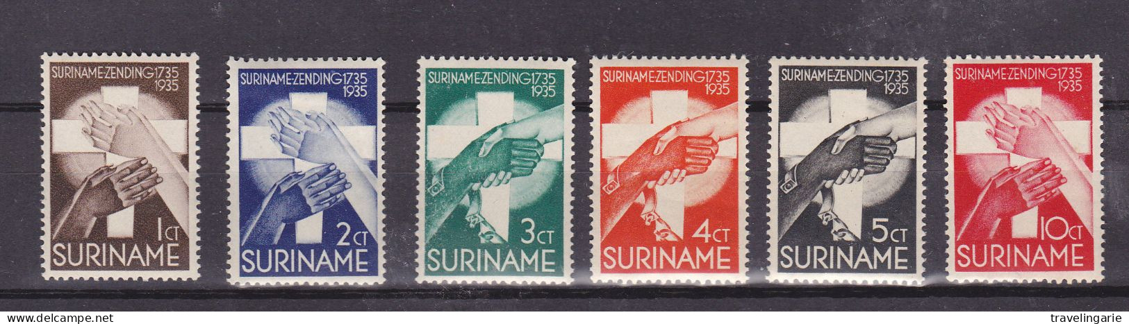Suriname 1935 Mission Set * Hinged/ ** MNH - Surinam