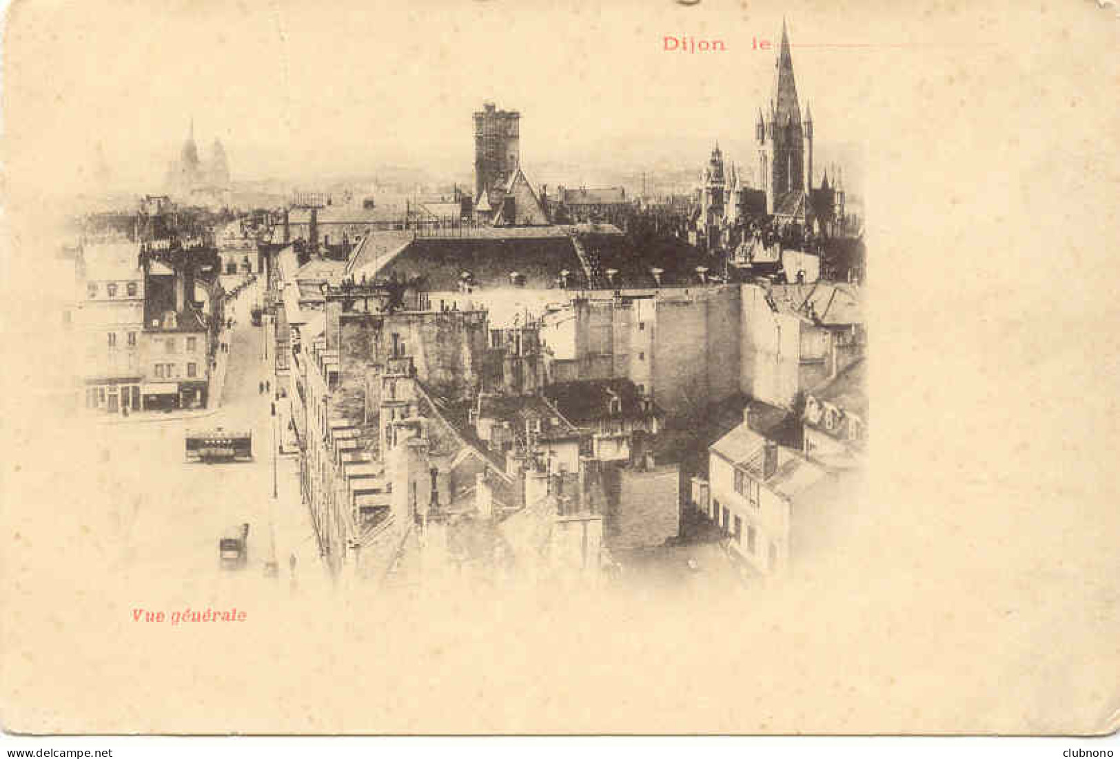 CPA - DIJON - VUE GENERALE  (CARTE PRECURSEUR) - Dijon