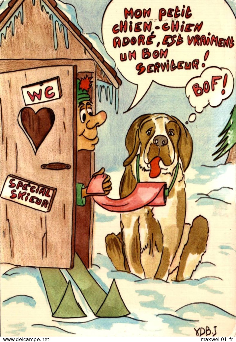 O5 - Carte Postale Illustrateur YDB.J - Mon Petit Chien-chien Adoré Est Vraiment Un Bon Serviteur - Other & Unclassified