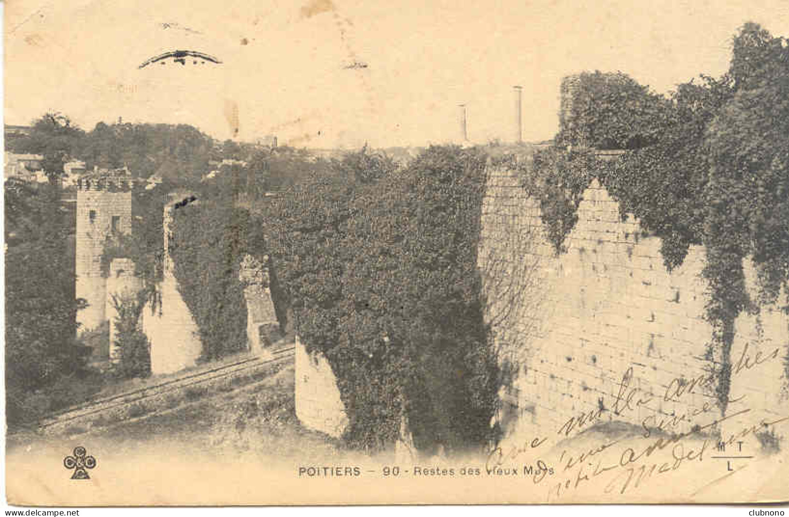 CPA - POITIERS - RESTES DES VIEUX MURS - Poitiers