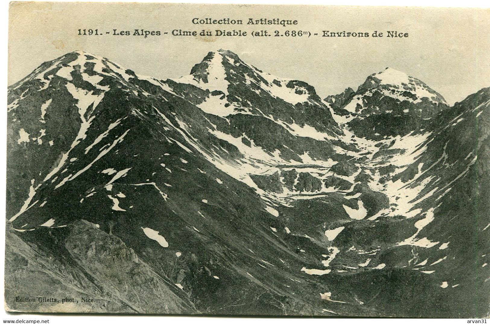 LES ALPES - CIME Du DIABLE - Alt. 2 686 M.  - ENVIRONS De NICE - - Other & Unclassified