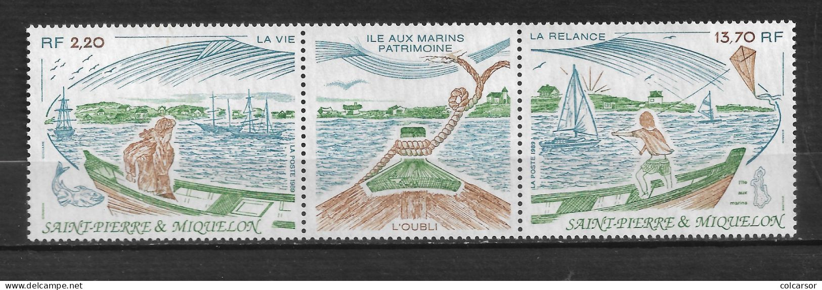 SAINT PIERRE ET MIQUELON N°   509A  " L'ÎLE AUX MARINS " - Unused Stamps