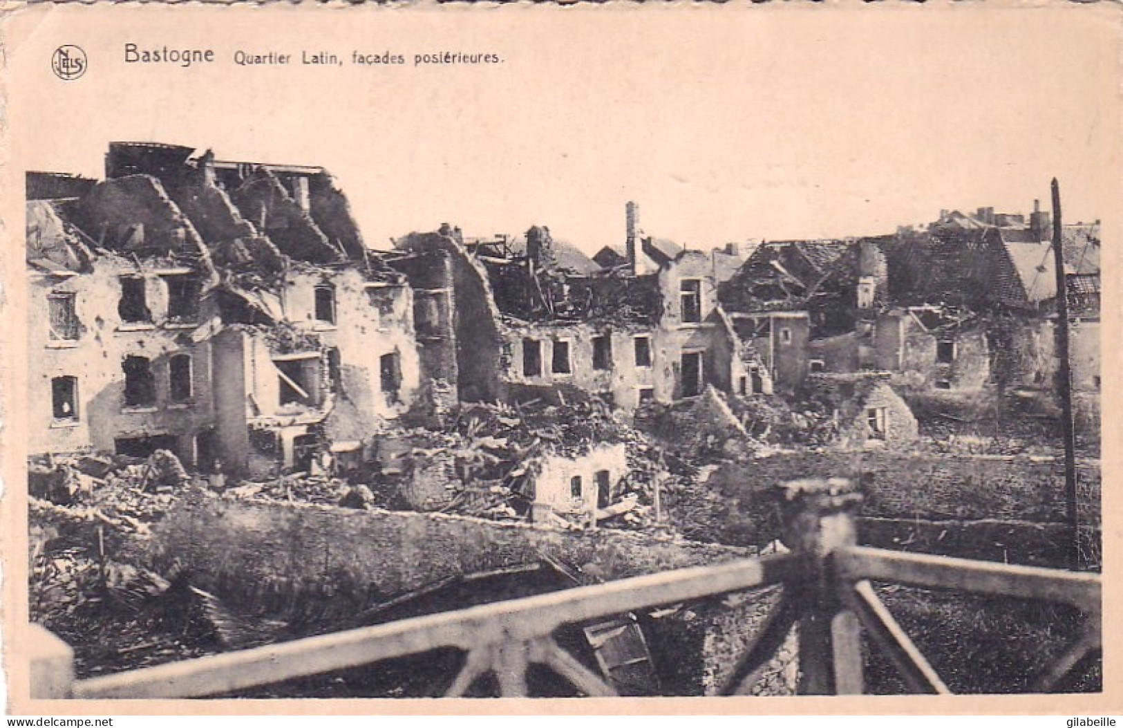  Bastogne - Quartier Latin - Facades Posterieures - Apres Le Siege De La Ville Decembre 1944 - Bastenaken