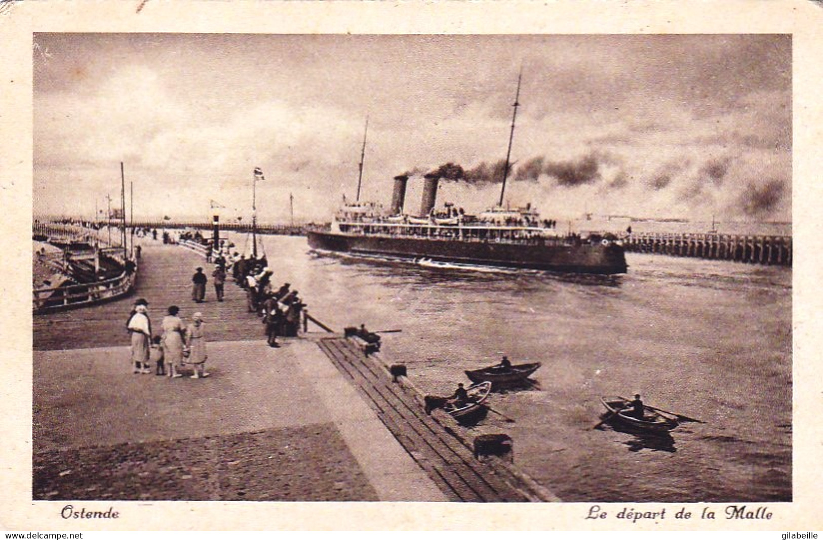 OSTENDE - OOSTENDE  -  Le Depart De La Malle  - Oostende