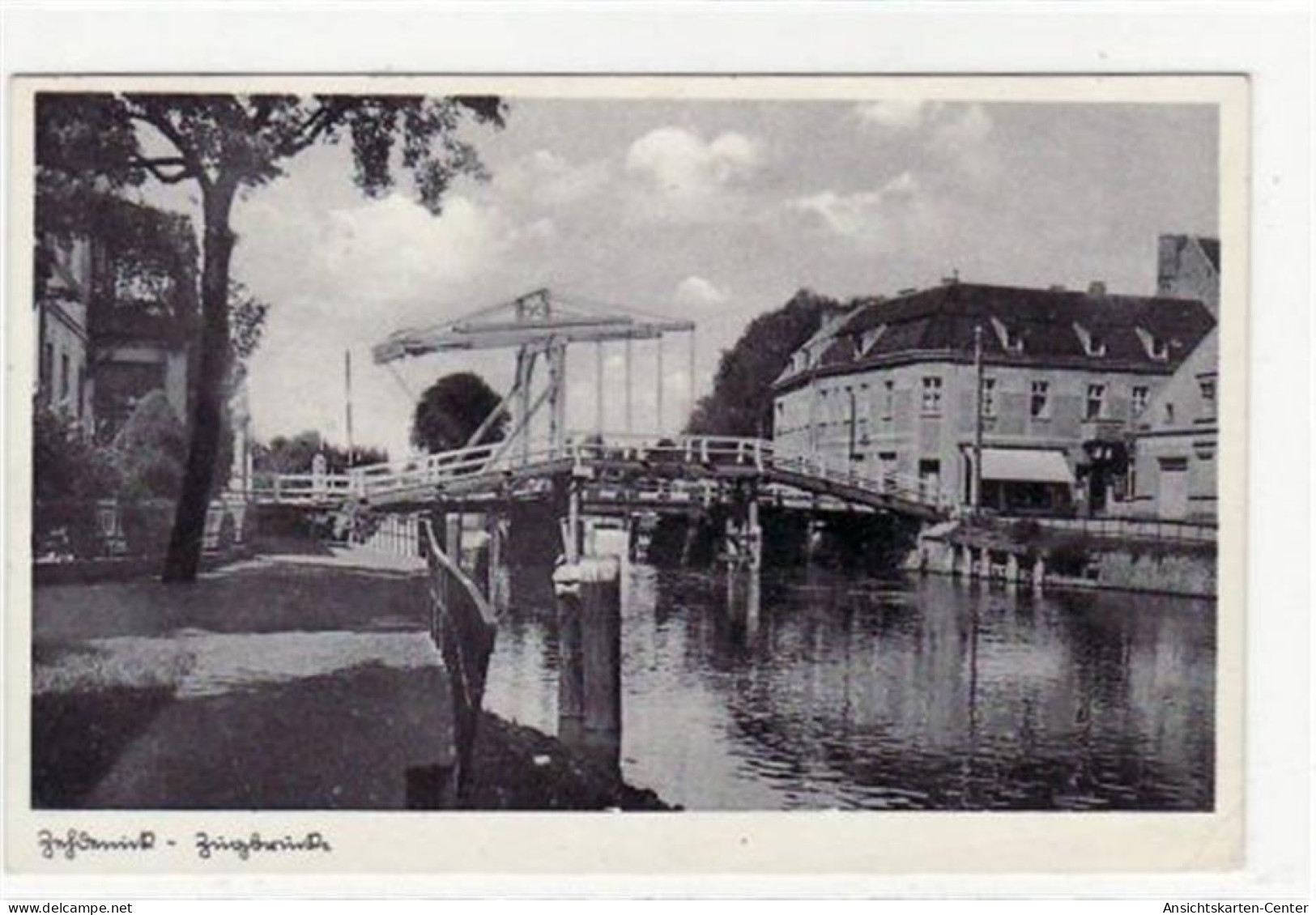 39000906 - Fotokarte Von Zehdenick. Abgebildet Ist Die Zugbruecke. Postalisch Befoerdert Mit Marke 1940. Kleiner Knick  - Gransee