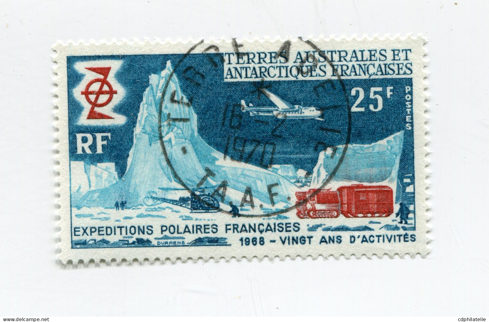T. A.A. F. N°31 O  20e ANNIVERSAIRE DES EXPEDITIONS POLAIRES FRANCAISES - Used Stamps