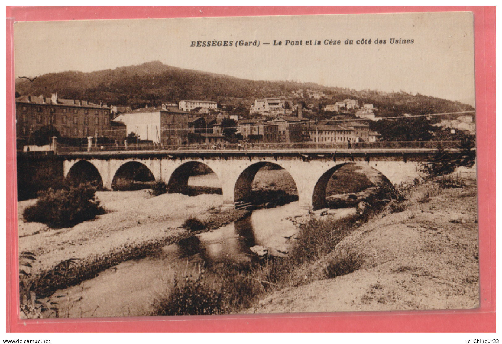 30 - BESSEGES ---Le Pont De La Céze Du Coté Des Usines -- Cpsm Pf - Bessèges
