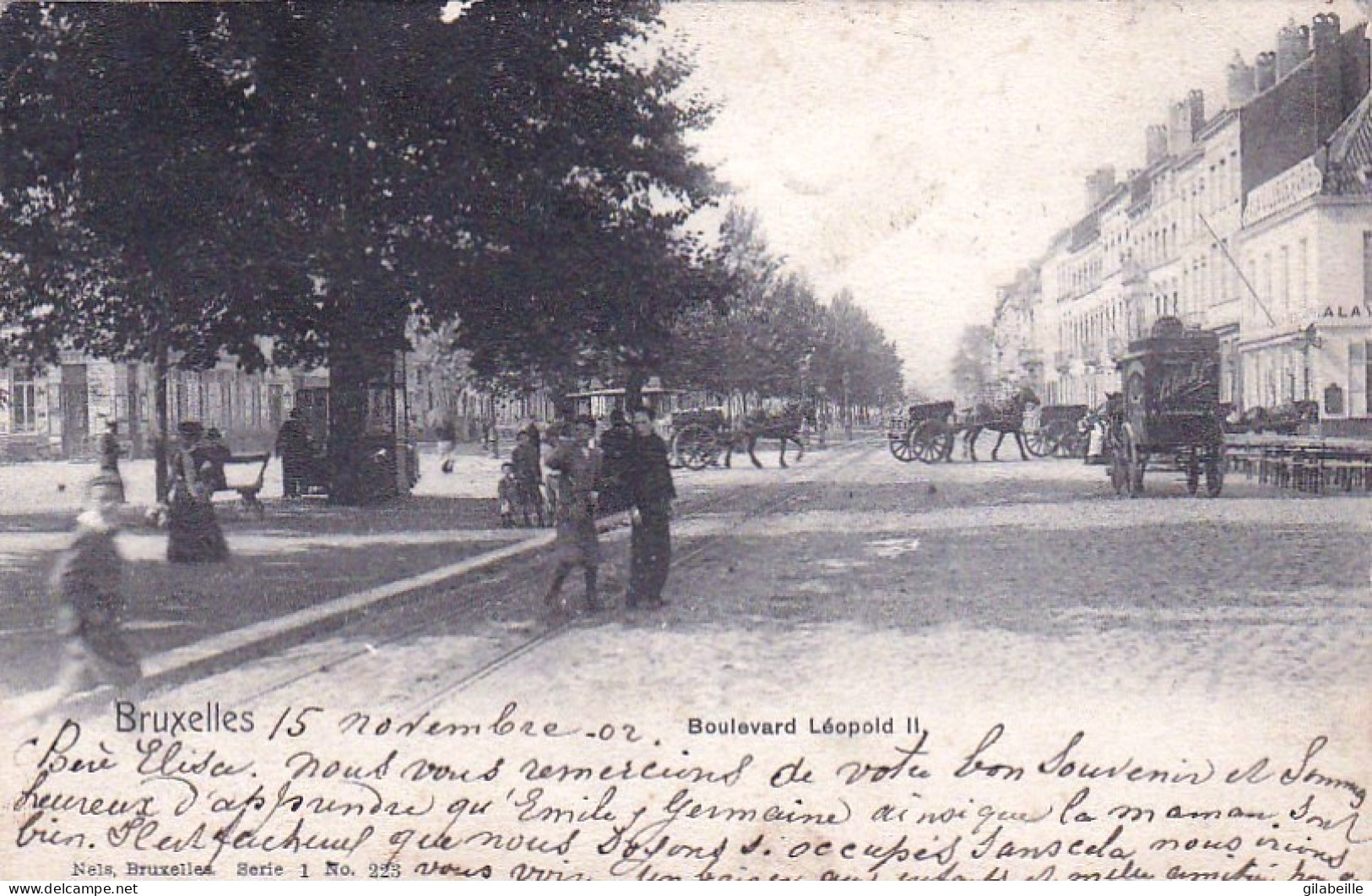  BRUXELLES -boulevard Leopold II - Squares