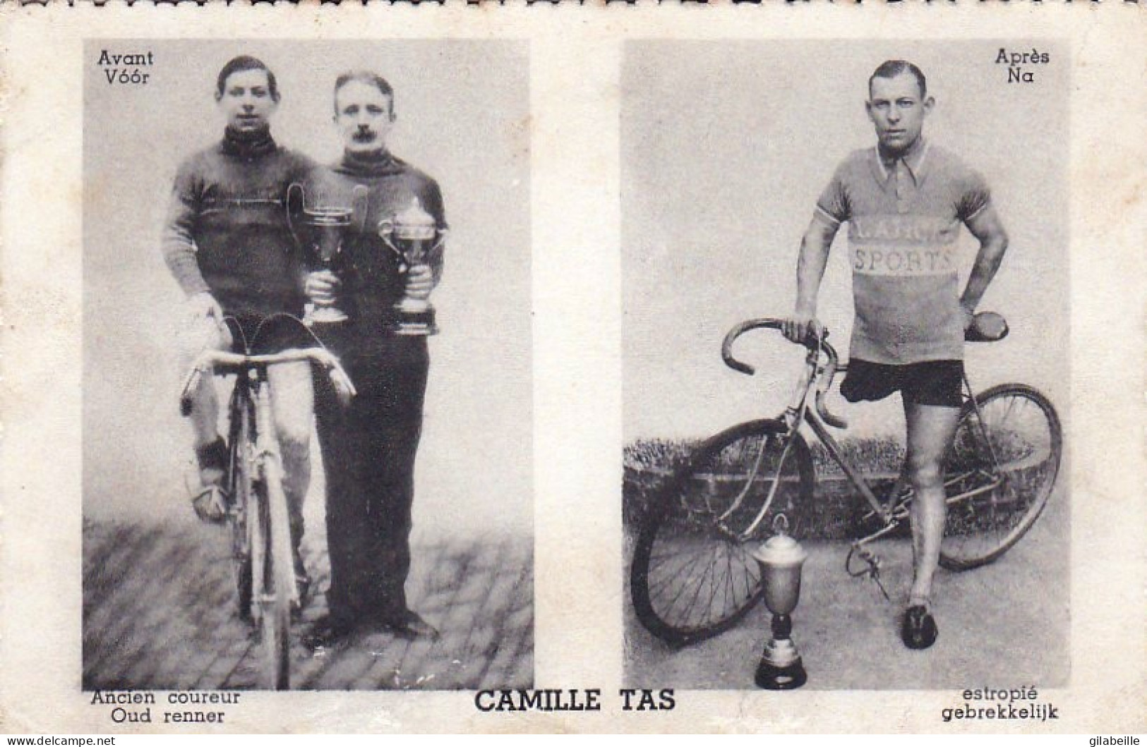  - Cyclisme - Camille Tas - Ancien Coureur Estropié - Wielrennen