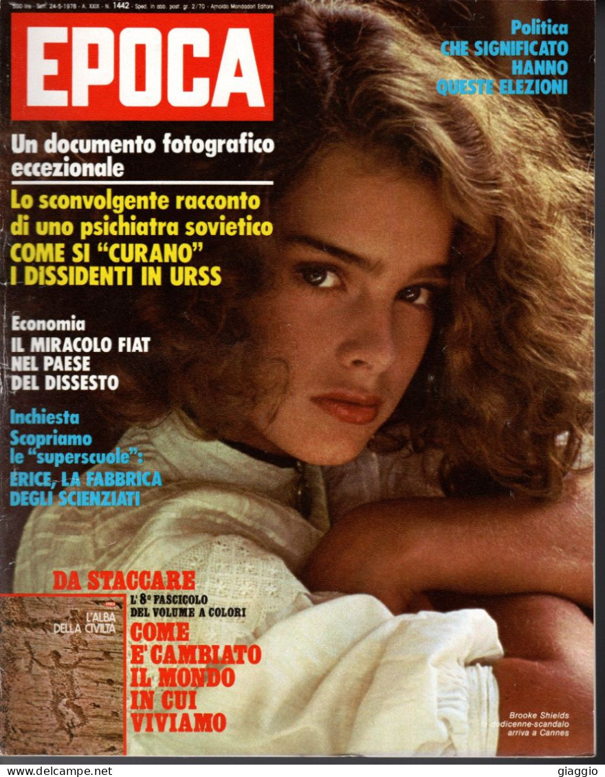 °°° RIVISTA EPOCA N° 1442 DEL 24 MAGGIO 1978 °°° - Andere & Zonder Classificatie