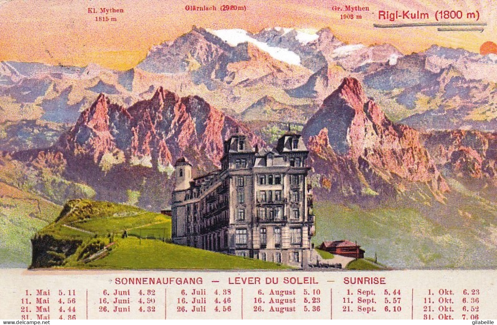  Schweiz - Lucerne - RIGI KULM 1800m - Sonstige & Ohne Zuordnung