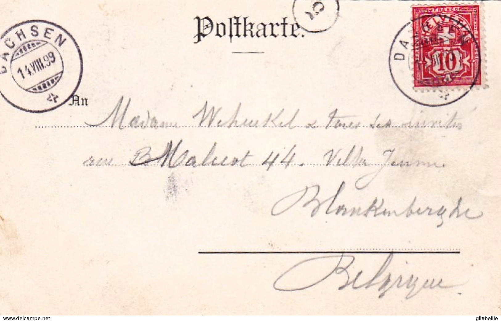 Schaffhouse - Gruss Vom Rheinfall - 1899 - Other & Unclassified