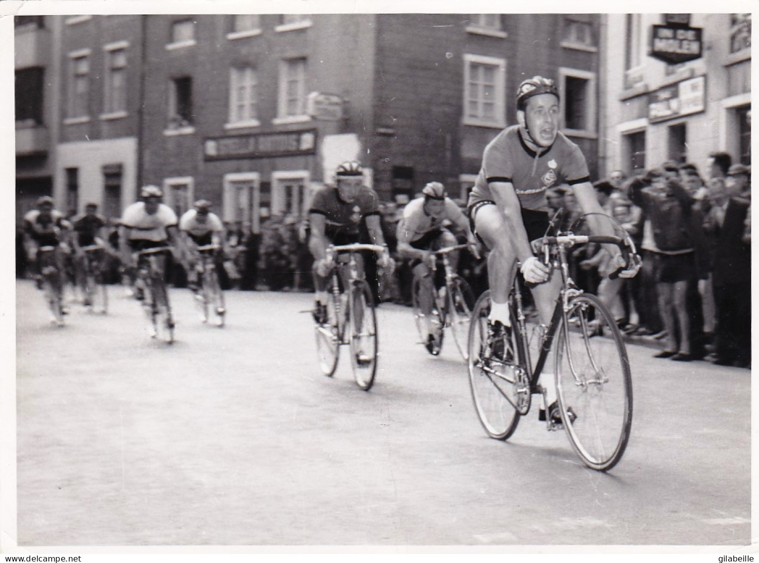 Photo Originale - Velo - Cyclisme - HAL ( Brababt Flamand ) Course Amateur  1959 - Format 17.5 X 13.0 Cm - Cycling