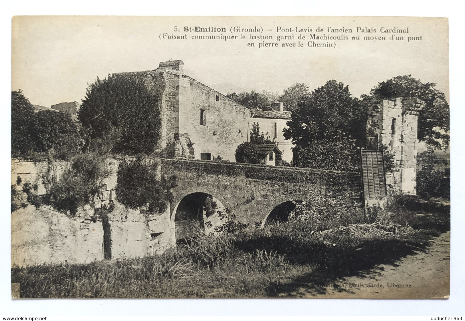 CPA . 33.Saint Emilion. Pont-Levis De L'ancien Palais Cardinal - Saint-Emilion