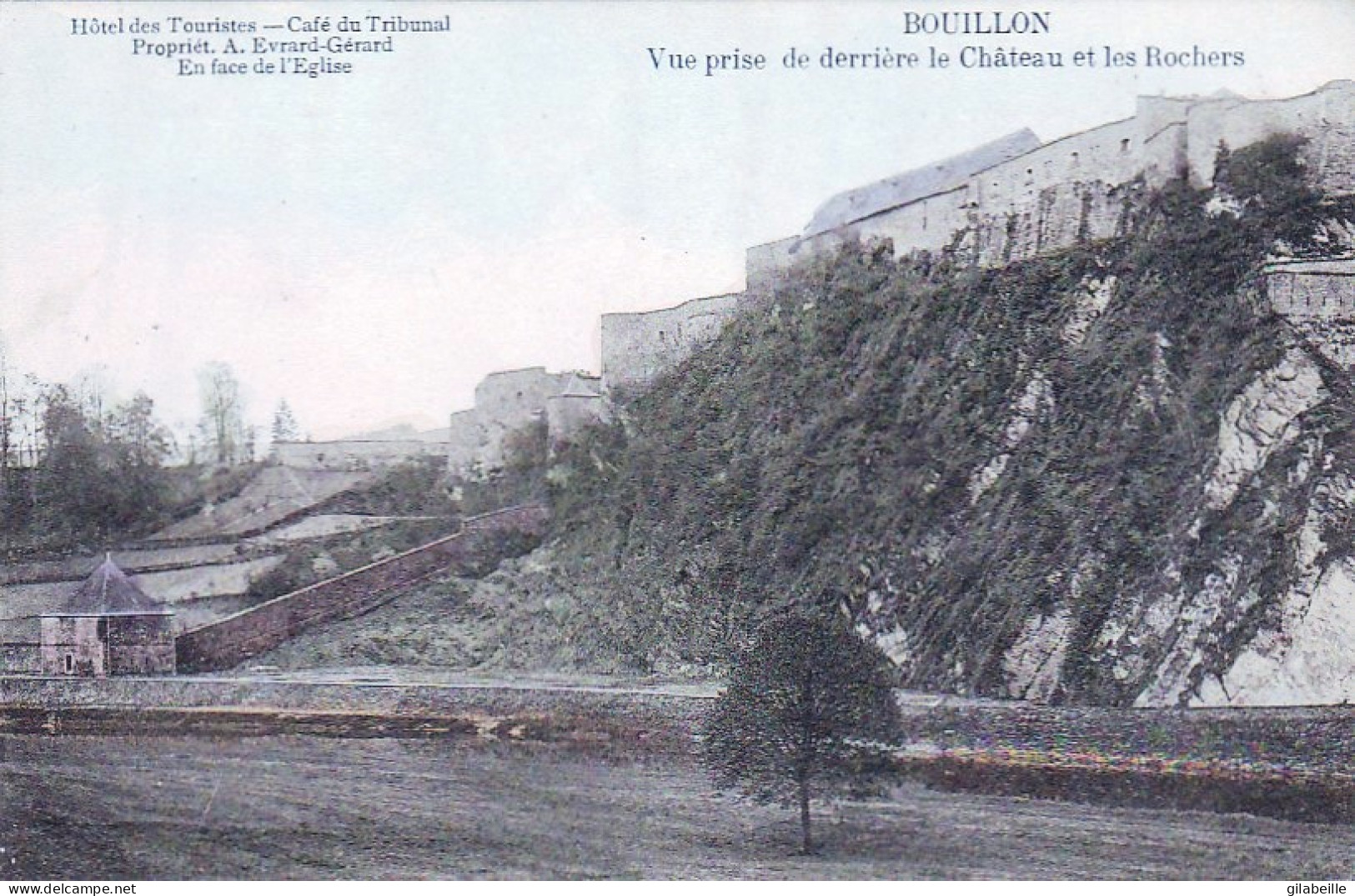 BOUILLON - Vue Prise De Derriere Le Chateau Et Les Rochers - Bouillon