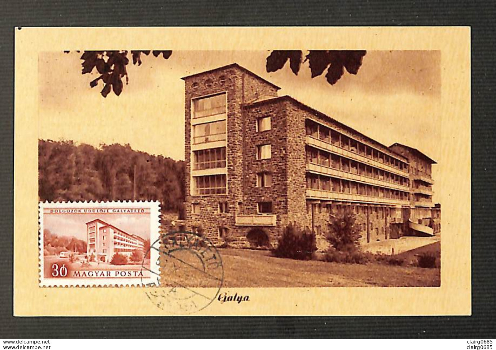 HONGRIE - HUNGARY - Carte Maximum 1953 - MAGYAR POSTA - Galya - Cartoline Maximum