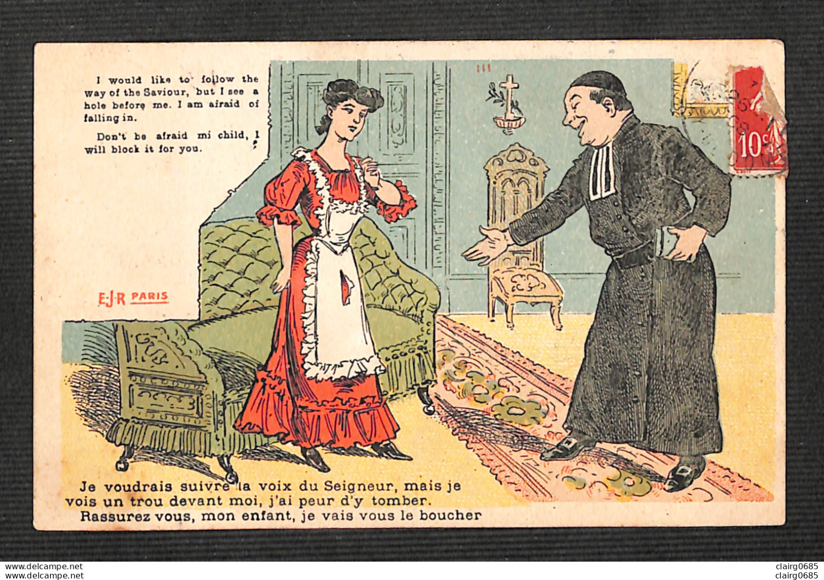 ILLUSTRATEURS - E-J-R - "Je Voudrais Suivre La Voix Du Seigneur ...." - 1908 - Other & Unclassified