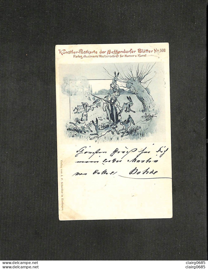 ILLUSTRATEURS - Künstler-Postkarte Der Meggendorfer Blätter N° 508 - 1899 - RARE - Non Classés