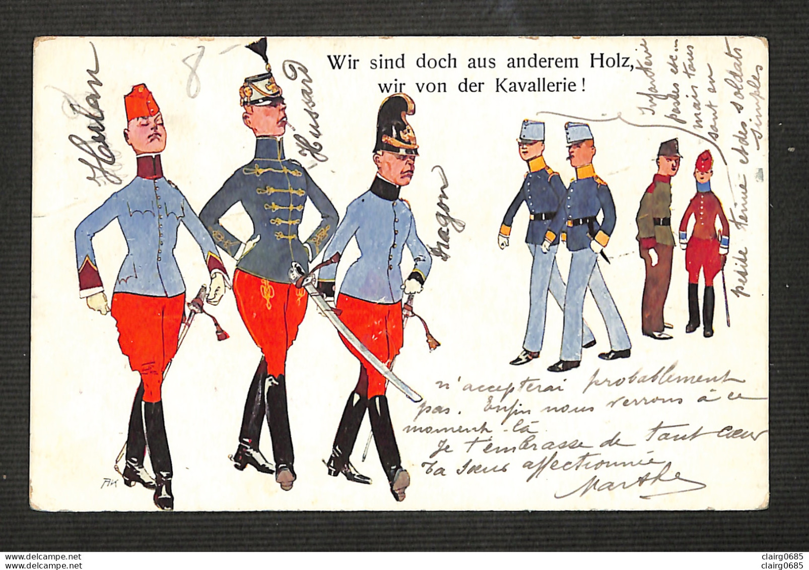 ILLUSTRATEURS - SCHOENPFLUG Fritz - "Wir Sind Doch Anderen Holz, Wir Von Der Kavallerie" - 1911 - Schönpflug, Fritz