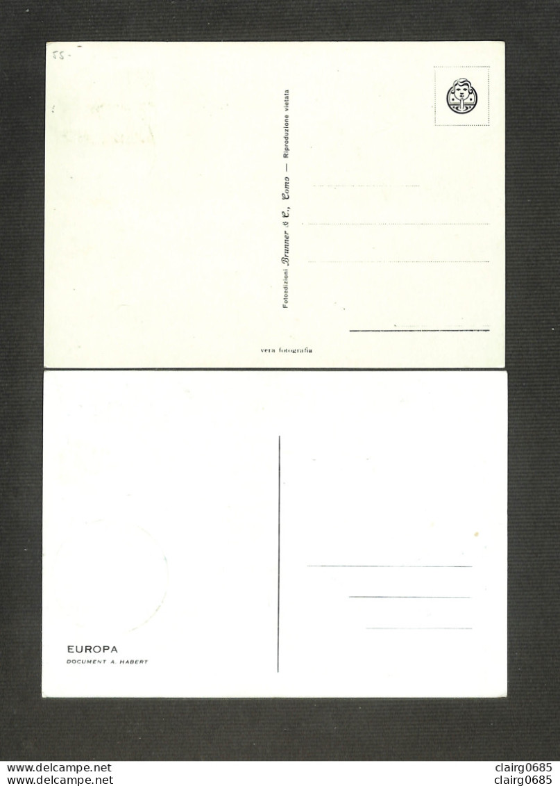 ITALIE - ITALIANA - 2 Cartes MAXIMUM 1954 - 1958 - ROMA - Palazzo Laterano - EUROPA - Maximumkarten (MC)