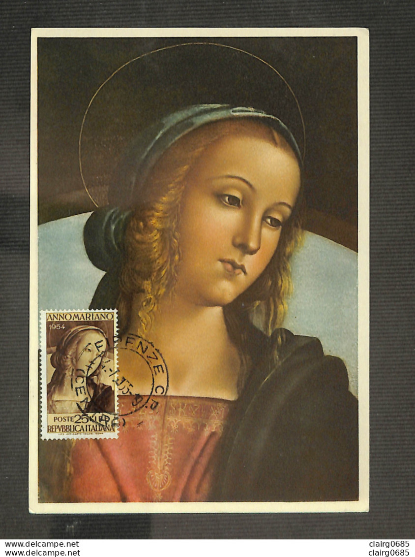 ITALIE - ITALIANA - Carte MAXIMUM 1955 - Madonna Of Perugino - Cartas Máxima