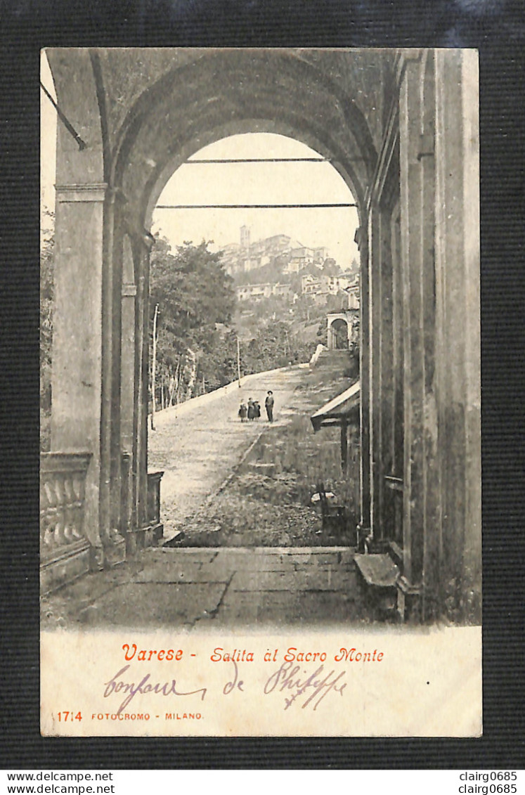 ITALIE - VARESE - Salita Al Sacro Monte - 1908 - Varese