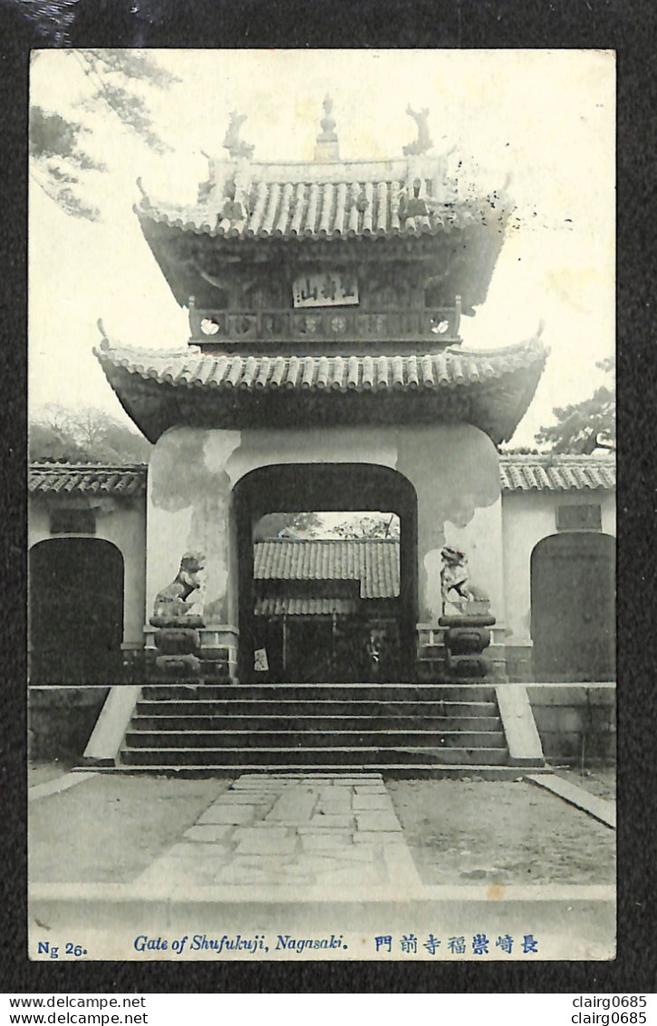 JAPON - NAGASAKI - Gate Of  Shufukuji - 1912 - RARE - Andere & Zonder Classificatie