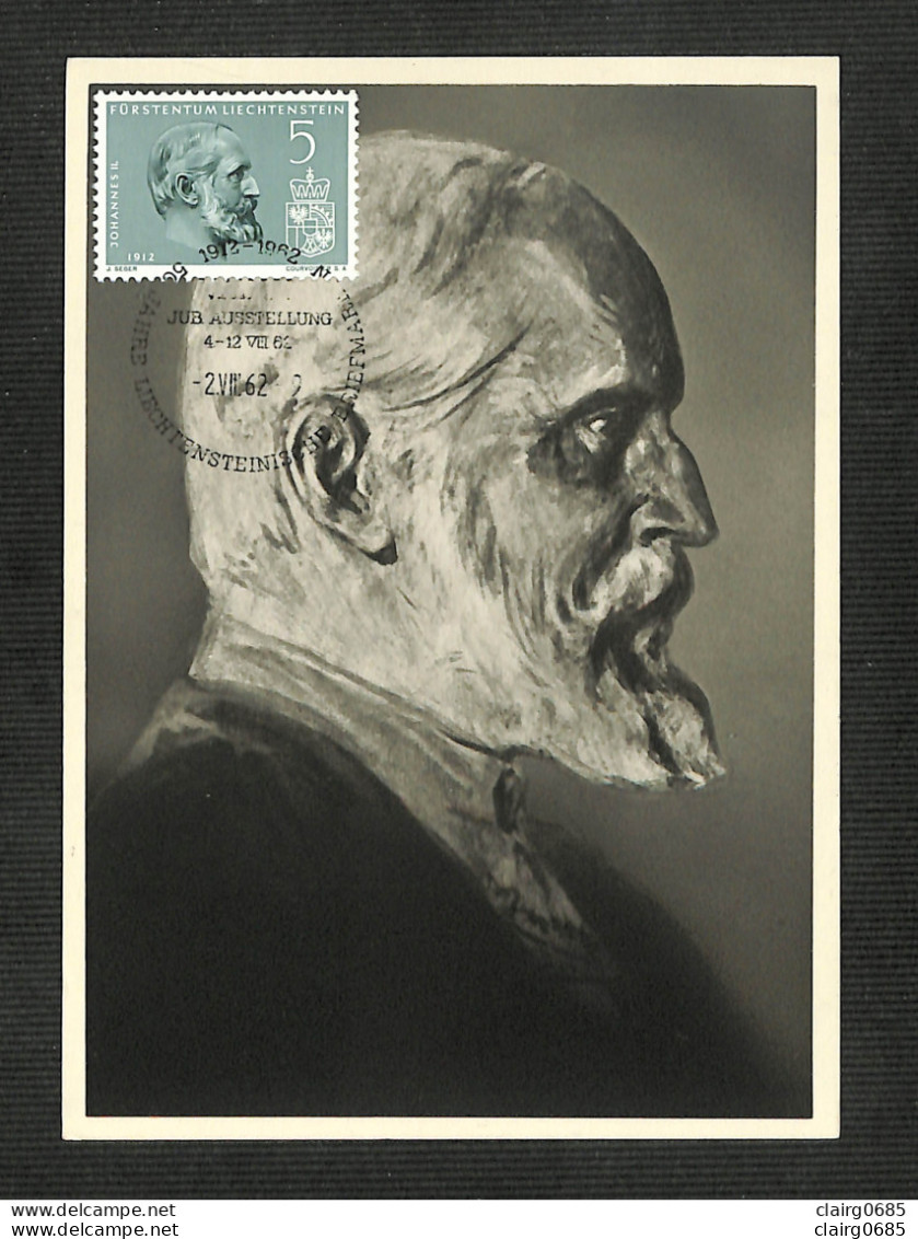 LIECHTENSTEIN - Carte MAXIMUM 1962 - JOHANNES II - Cartes-Maximum (CM)