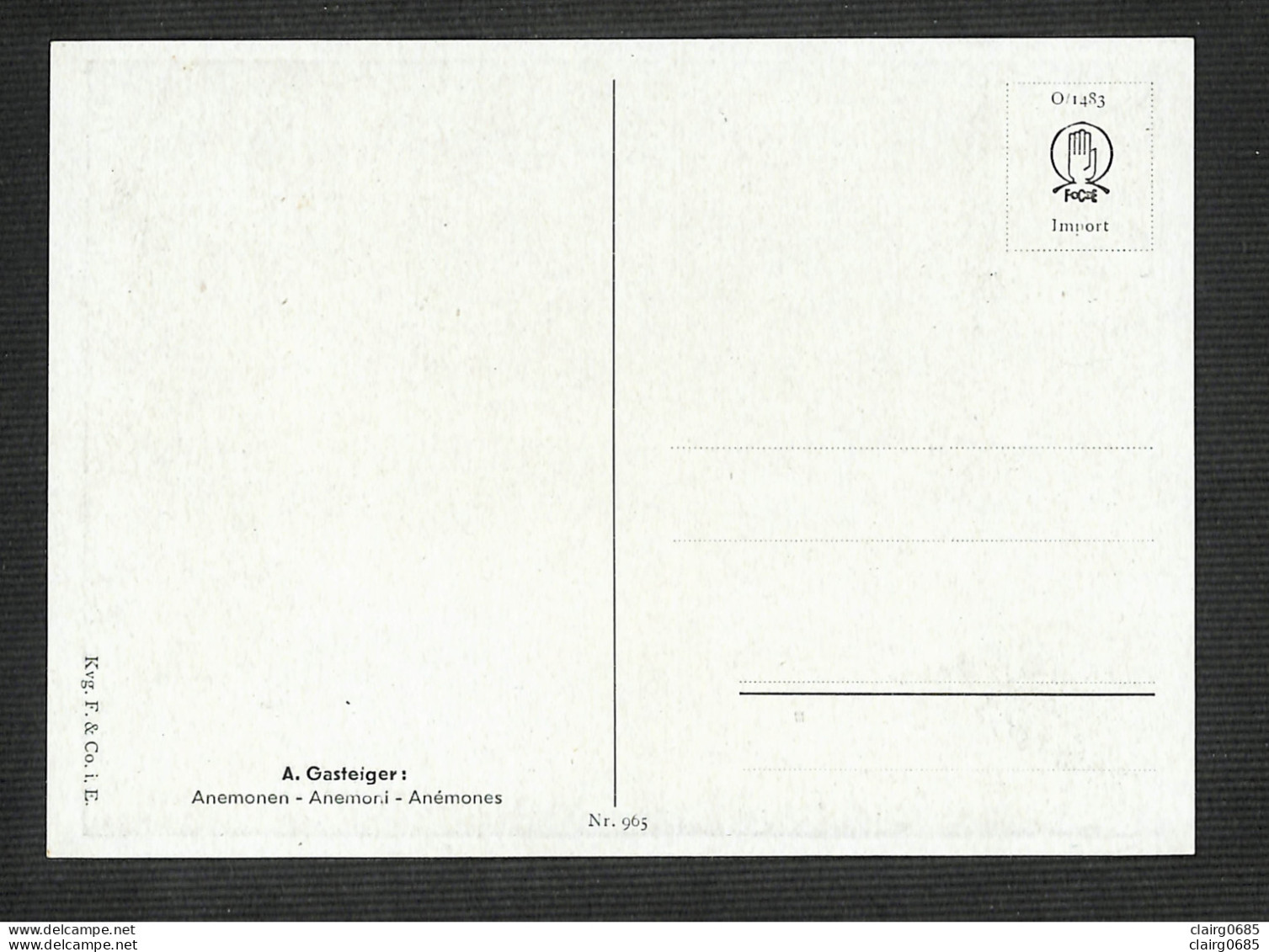LUXEMBOURG - Carte MAXIMUM 1956 - FLORALIES - Anemonen - Anémones - Maximum Cards
