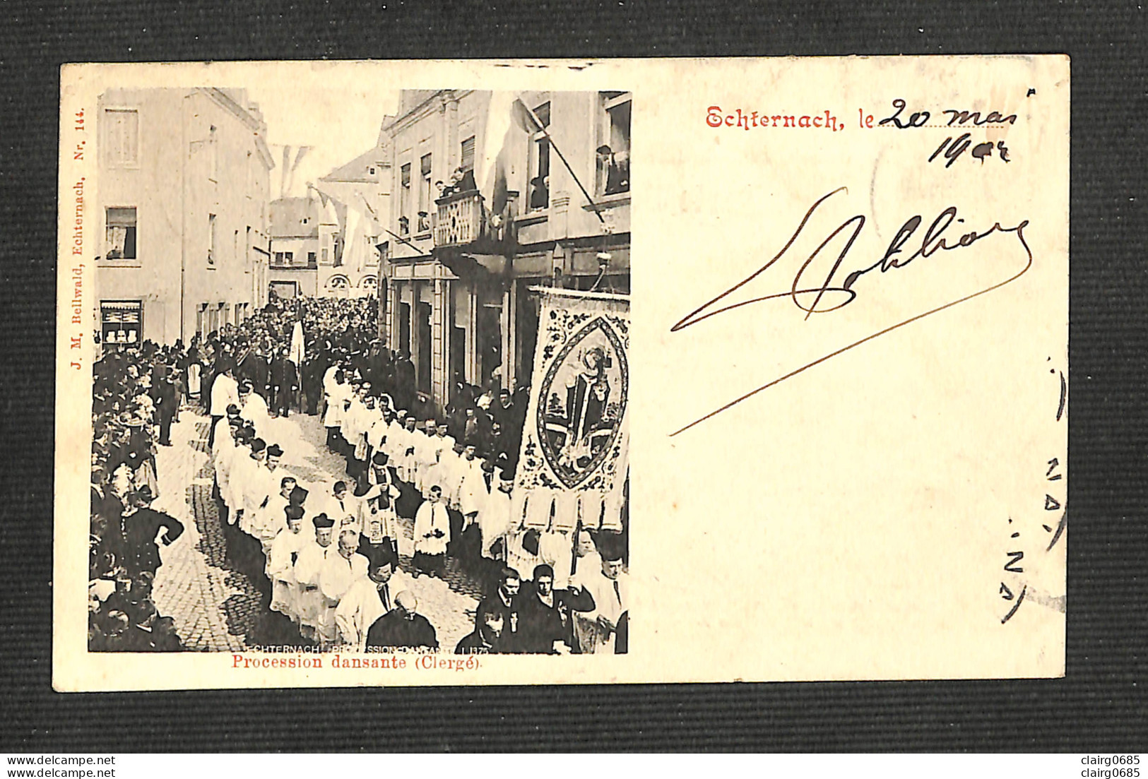 LUXEMBOURG - ECHTERNACH - Procession Dansante (Clergé) - 1902 - RARE - Echternach