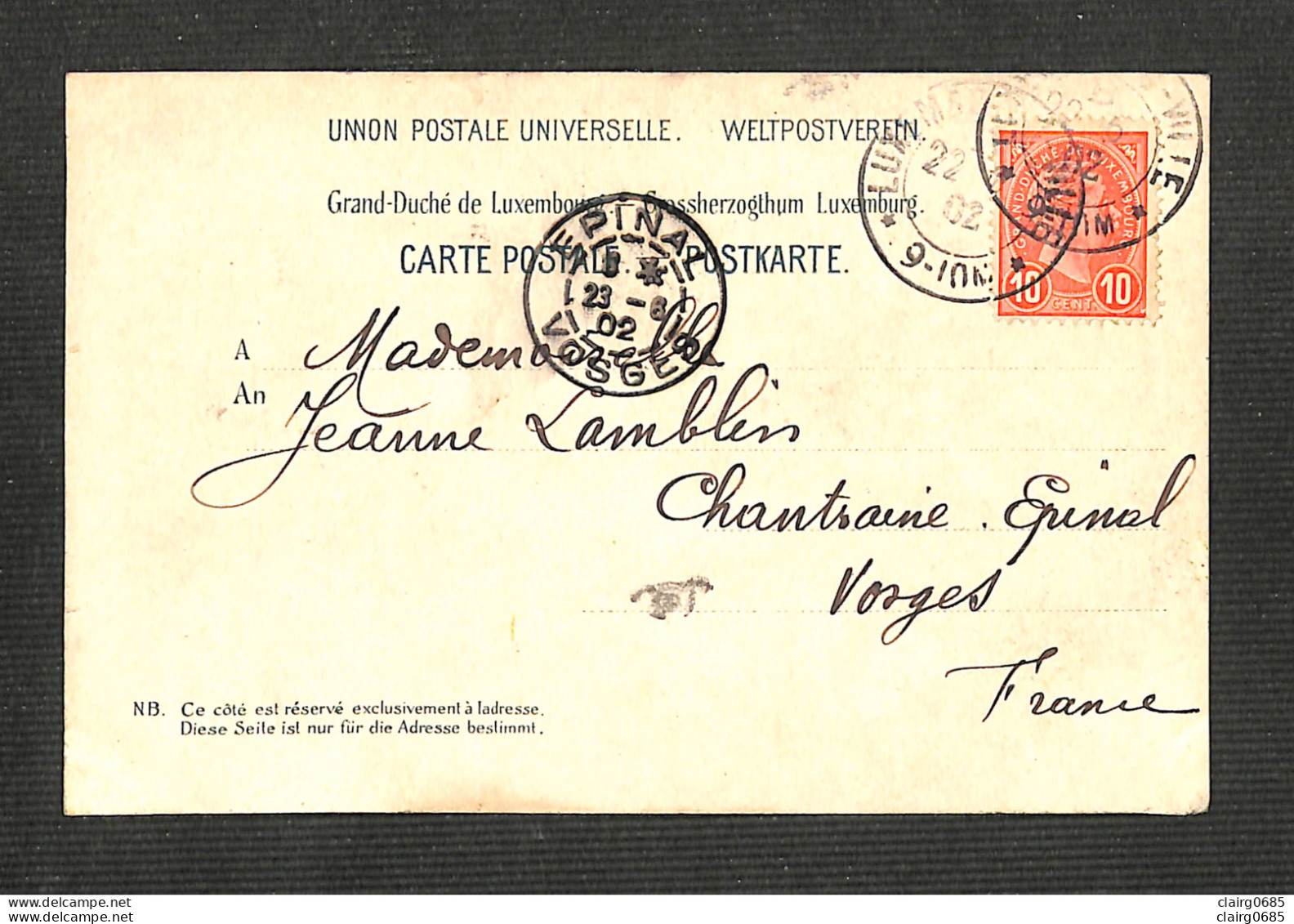 LUXEMBOURG - LUXEMBURG - Eingang Zur Stadt - 1902 - Luxemburgo - Ciudad