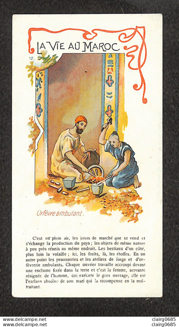 MAROC - Collection "LA VIE AU MAROC" - Orfèvre Ambulant -  PUB -Chicorée Daniel Voelcker-Coumes - Sonstige & Ohne Zuordnung