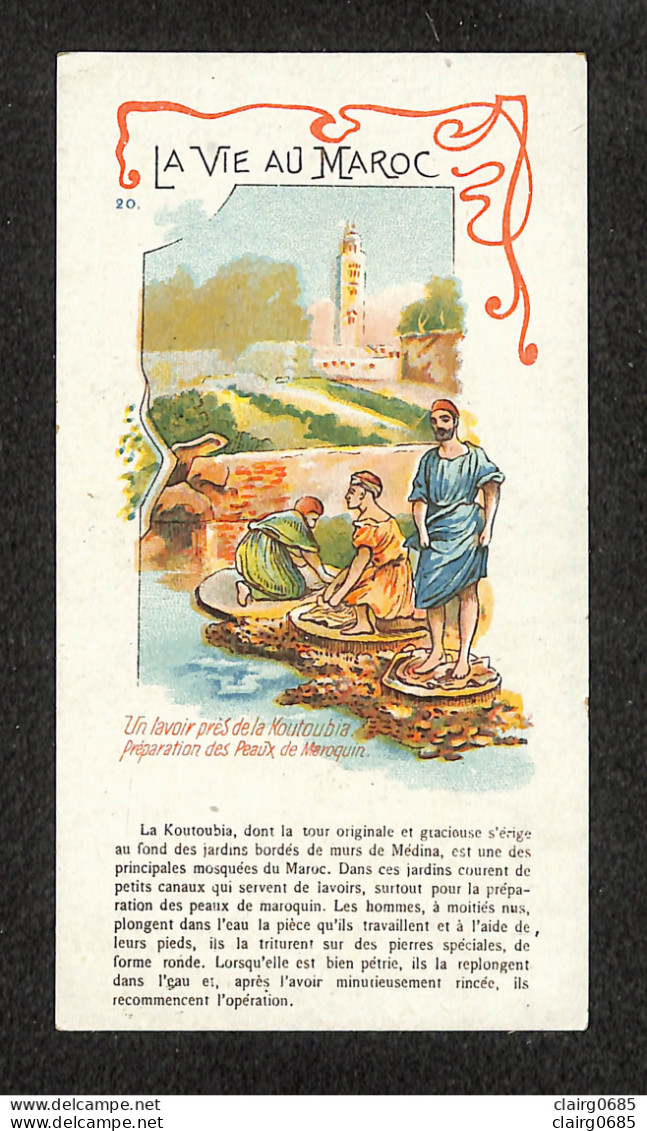 MAROC - Collection "LA VIE AU MAROC" - Un Lavoir Près De La Koutoubia -  PUB -Chicorée Daniel Voelcker-Coumes - Sonstige & Ohne Zuordnung