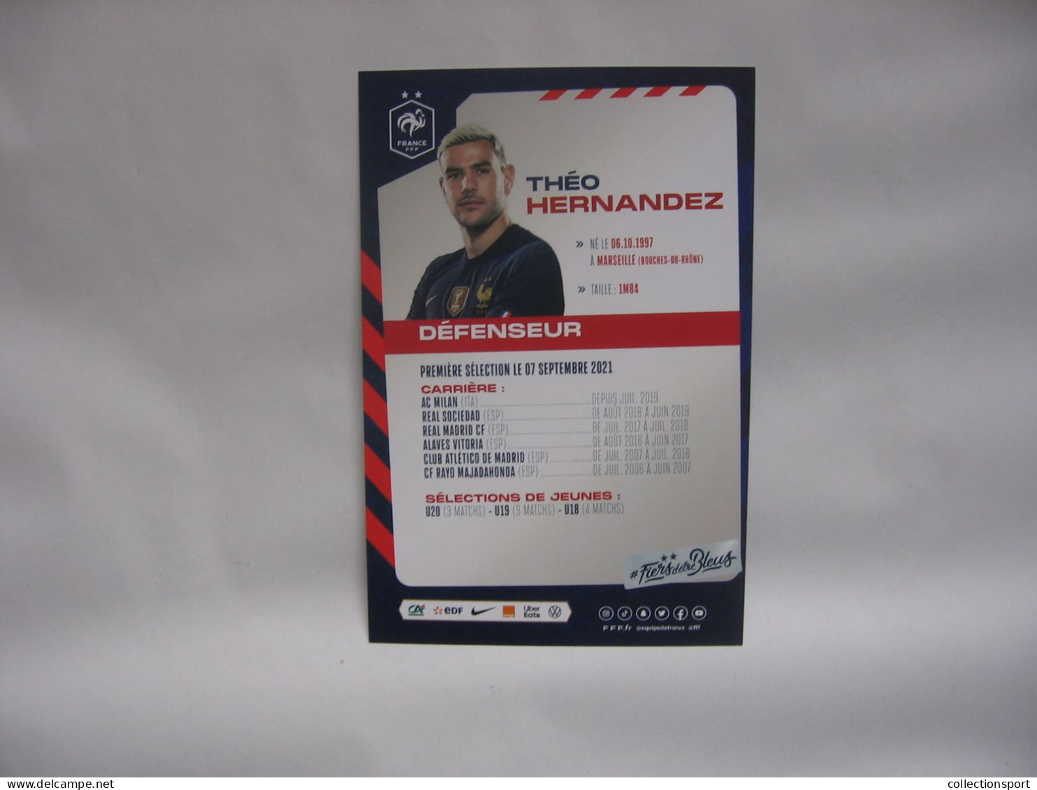 Football -  Carte Equipe De France - Hernandez T - Soccer