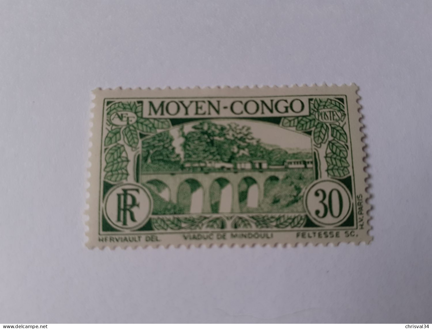 TIMBRE  CONGO    N  121     COTE  4,50  EUROS    NEUF  SANS  CHARNIERE - Unused Stamps