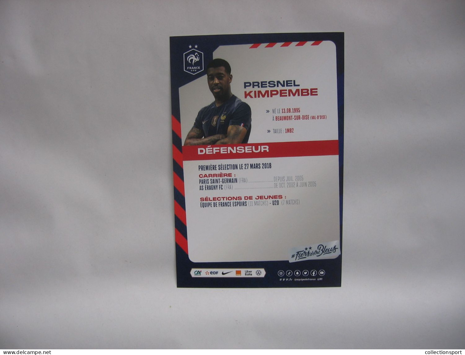 Football -  Carte Equipe De France - Kimpembe - Soccer