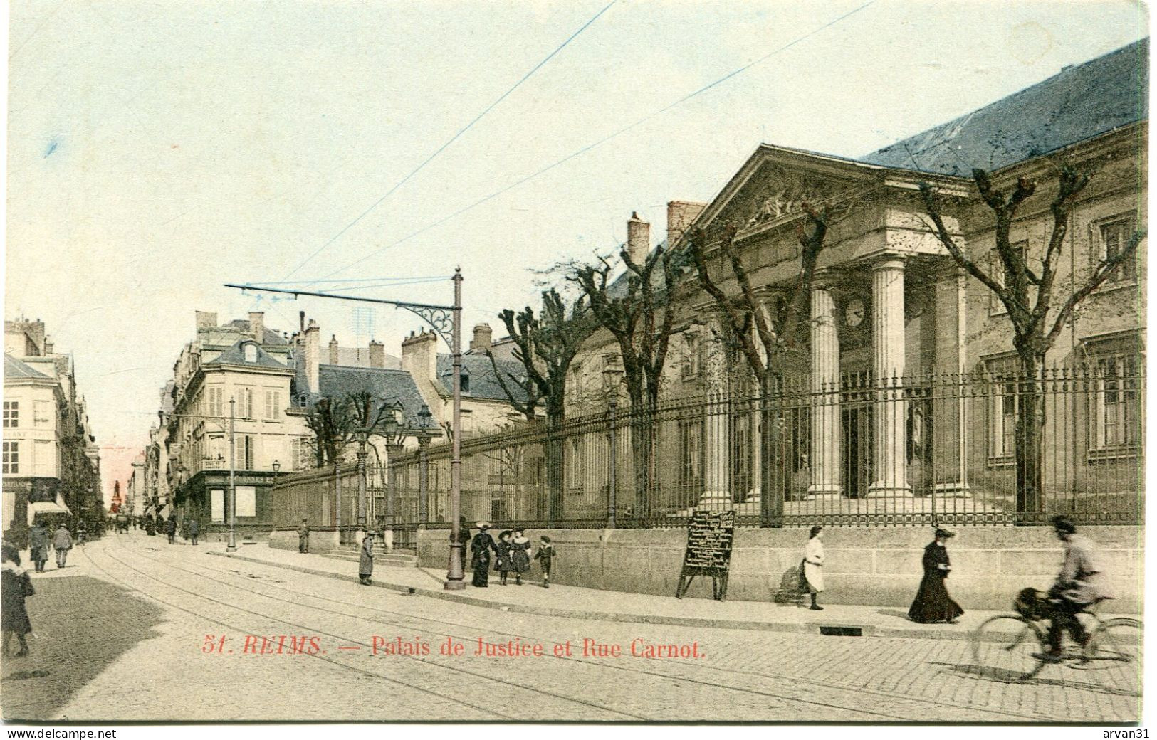 REIMS - PALAIS De JUSTICE Et RUE CARNOT - - Reims