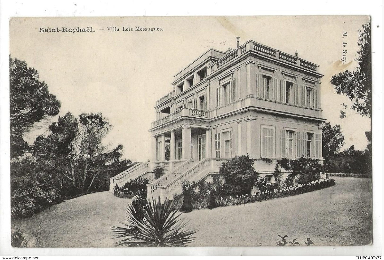 Saint-Raphaël (83) : La Villa "Les Messugues" En 1908 PF. - Saint-Raphaël