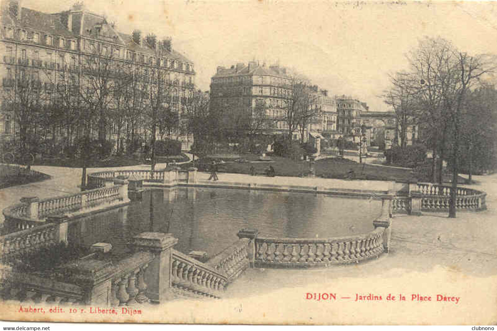 CPA -DIJON - JARDINS DE LA PLACE DARCY (1905) - Dijon