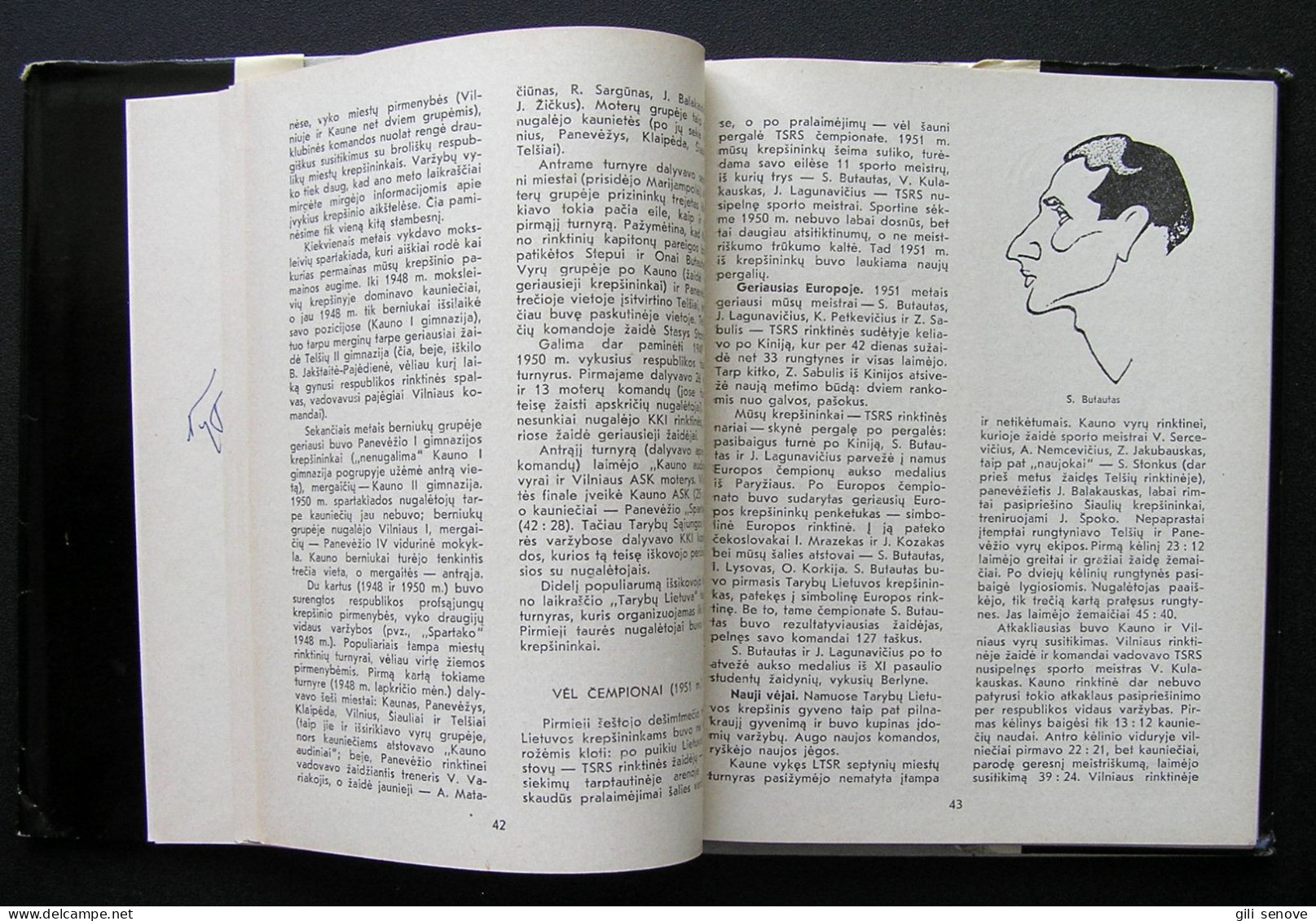 Lithuanian Book / Lietuvos Krepšinis Signed, Autographed 1971 - Ontwikkeling