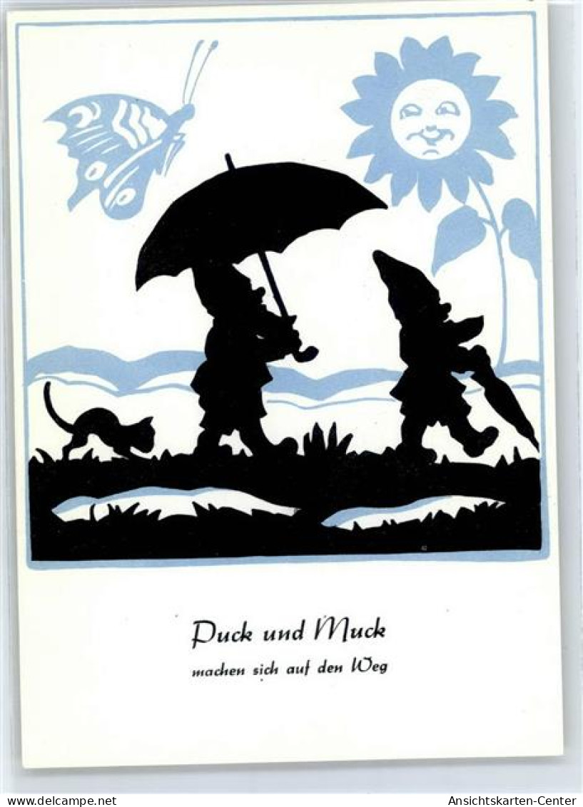 51445706 - Puck Und Muck Katze Schmetterling - Fairy Tales, Popular Stories & Legends