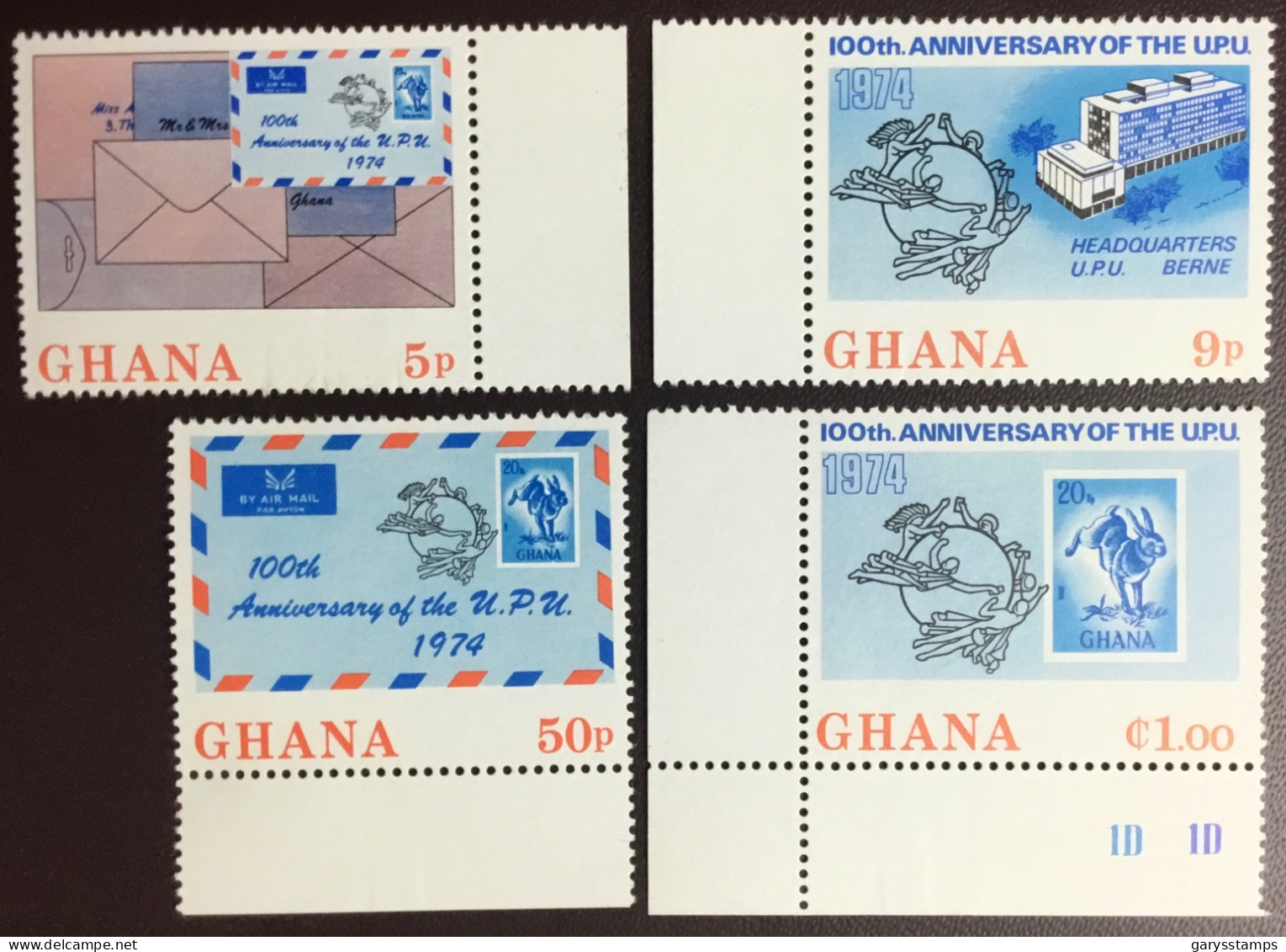 Ghana 1974 UPU Centenary MNH - Ghana (1957-...)