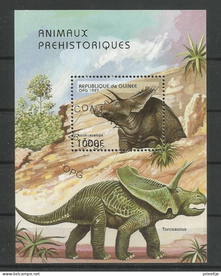 Guinée Rep. 1997 Prehistoric Fauna S/S Y.T. BF 123F  (0) - República De Guinea (1958-...)