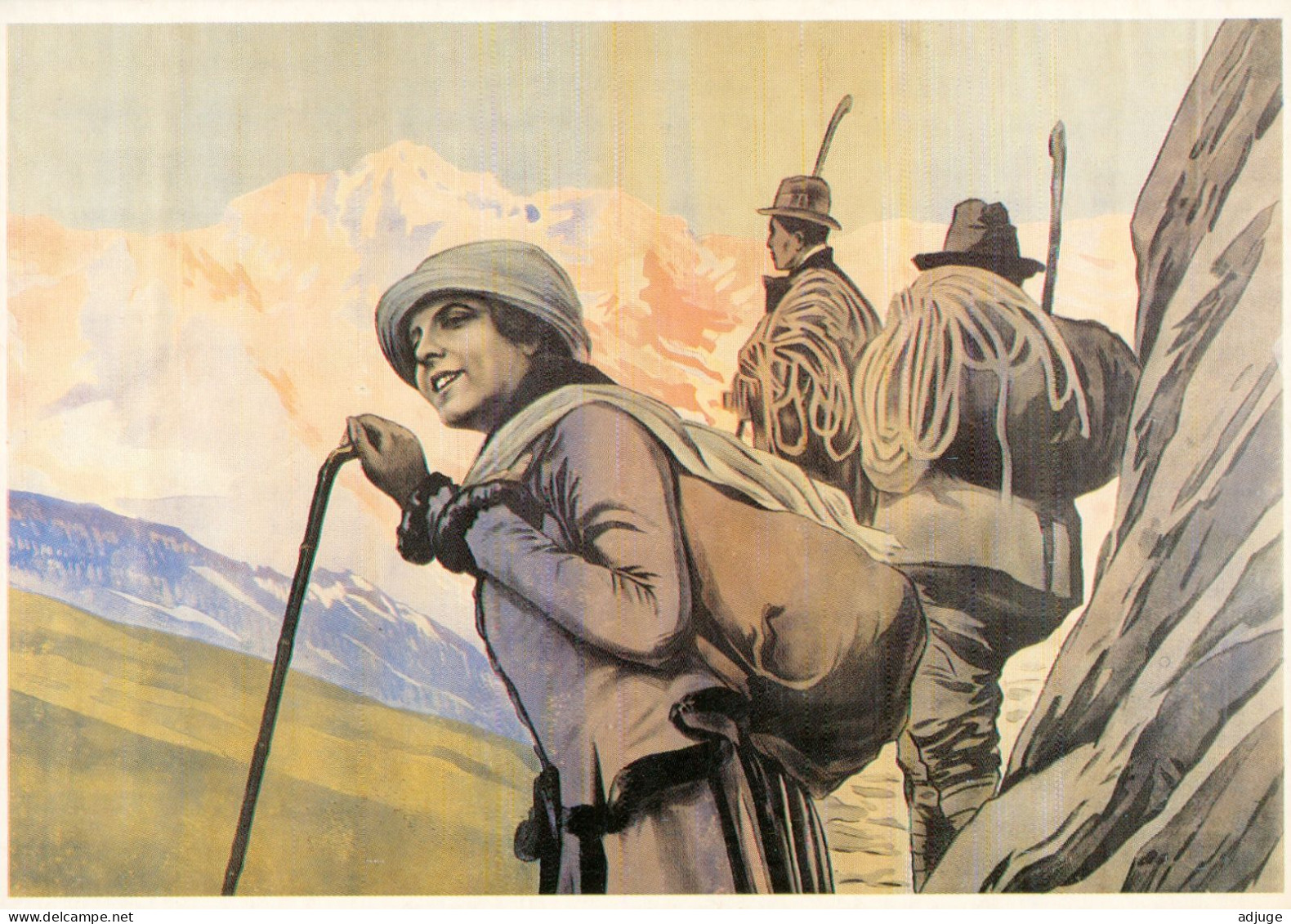 CPM*Affiche Publicité CHAMONIX - Alpinistes Vers 1900* Coll. Chapelland * TBE - Publicidad